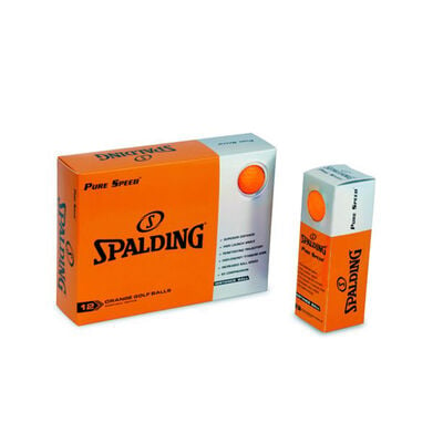 Spalding Pure Speed Orange Golf Balls 12 Pack