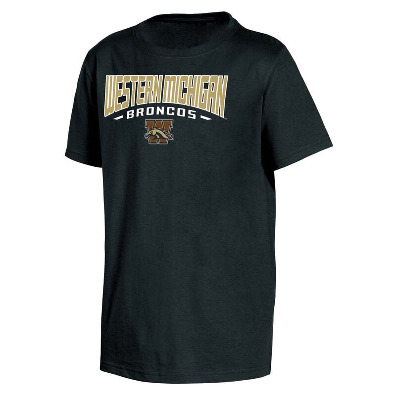 Knights Apparel Youth Western Michigan Classic Arch Short Sleeve T-Shirt image number 0