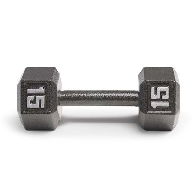 Marcy 15lb Cast Iron Hex Dumbbell