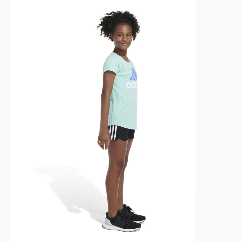 adidas Girls' Shorts Sleeve Essential Tee 23 image number 3
