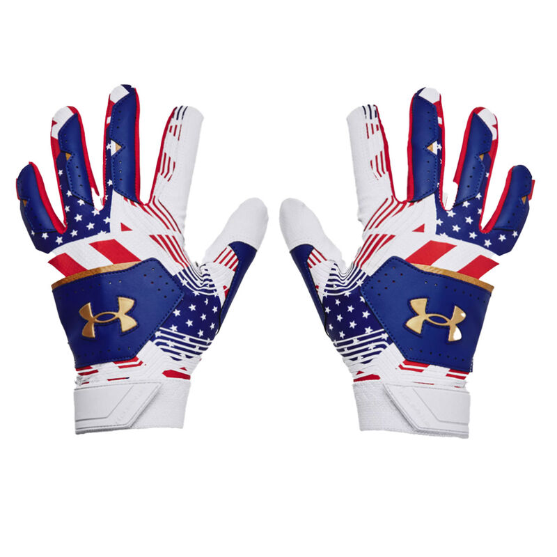 Under Armour Youth Clean Up USA Culture Batting Gloves image number 0