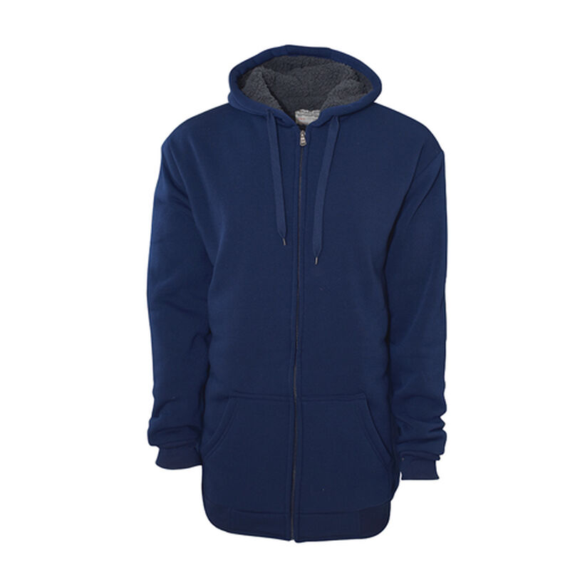 Big Ball Sports Men's Tall Navy Sherpa Hoodie image number 0