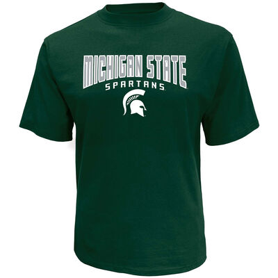 Knights Apparel Men's Short Sleeve Michigan State Classic Arch Tee
