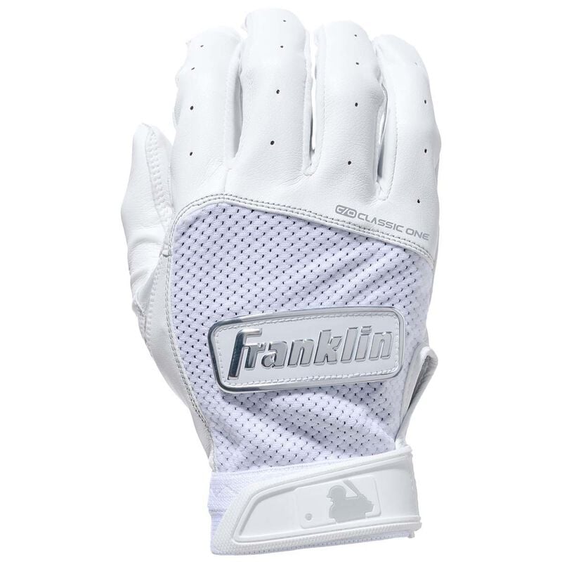 Franklin Classic One Chrome Adult Batting Gloves image number 0