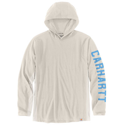 Carhartt Force Relaxed Fit Midweight Long-Sleeve Logo Graphic Hooded T-Shirt