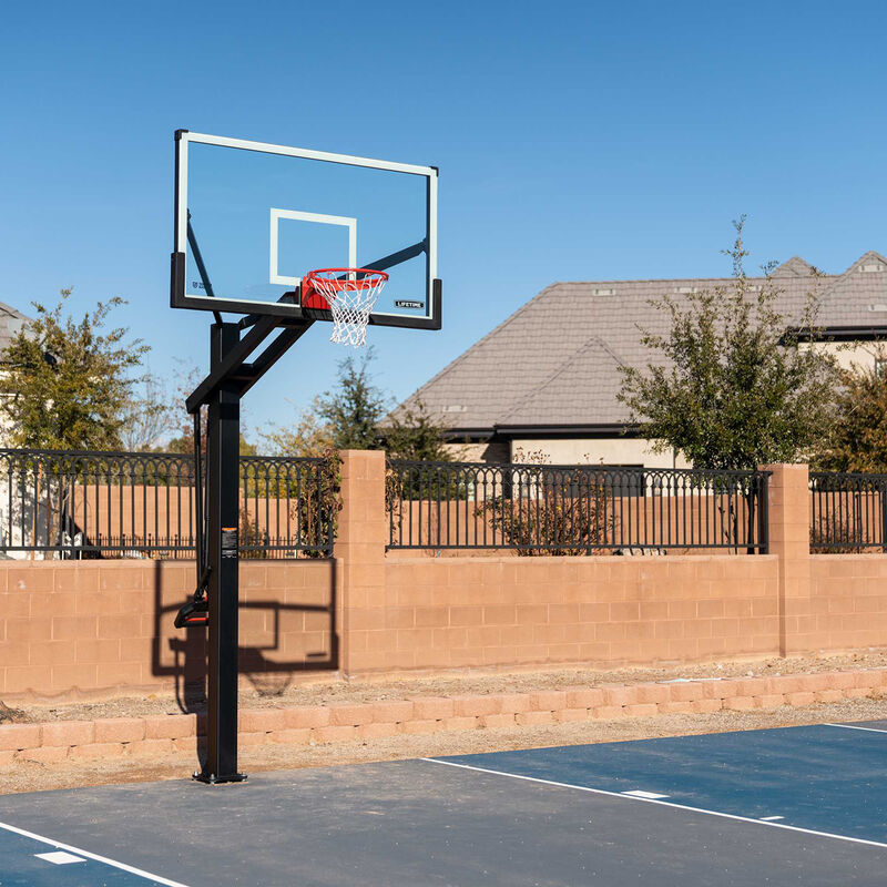 Mammoth 72" 90964 Glass In-Ground Basketball System image number 1