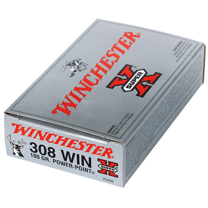 Super X 308 Winchester 180 Grain Power Point Ammunition, , large image number 0