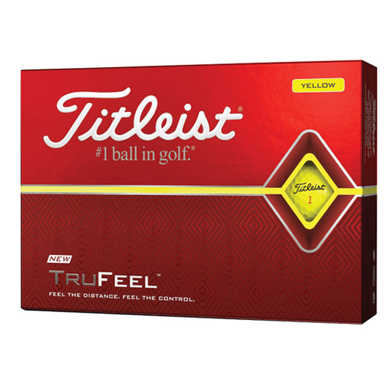 Titleist Tru Feel Yellow Golf Balls 12 Pack image number 0