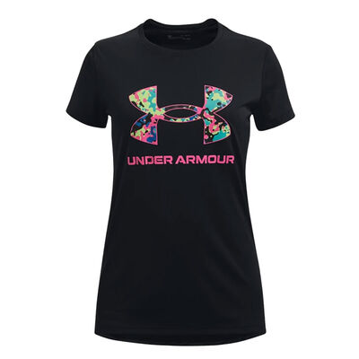 Under Armour Girls' Tech Solid Print Tee