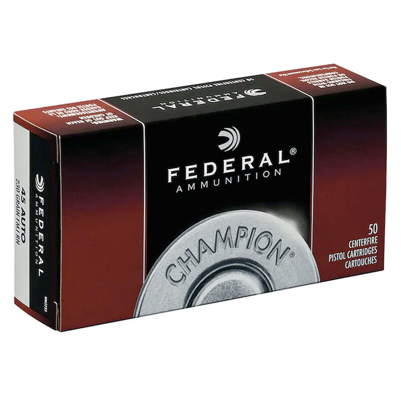 Federal .45 Auto Champion 230GR Full Metal Jacket Ammunition image number 0