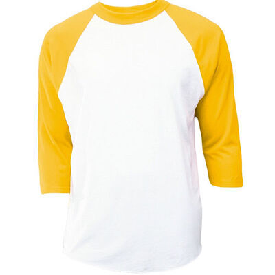 Mj Soffe Youth 3/4 Sleeve Baseball Shirt