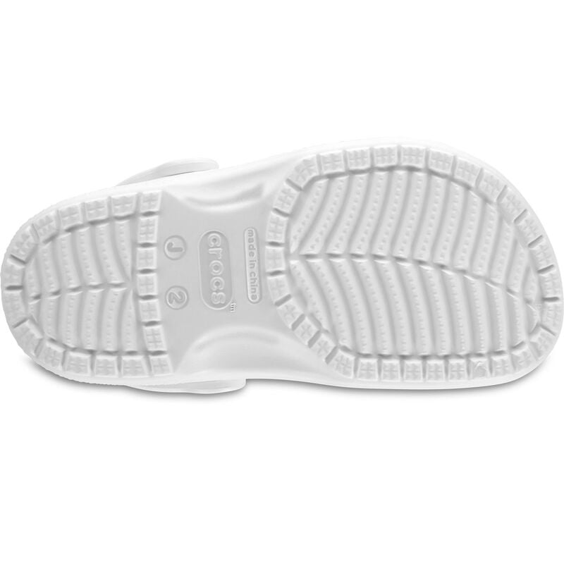 Crocs Youth Classic White Clog image number 4
