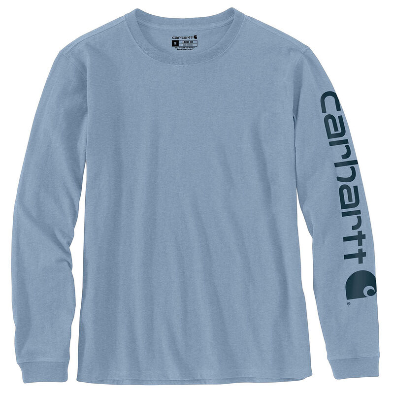Carhartt Women's Loose Fit Heavyweight Long Sleeve Logo Graphic T-Shirt image number 0