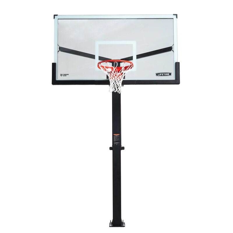 Mammoth 72" 90964 Glass In-Ground Basketball System image number 0