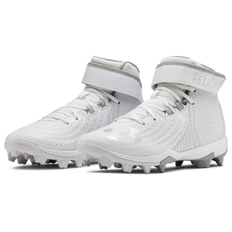 Under Armour Youth Harper 4 Mid Rubber Molded Baseball Cleats image number 1