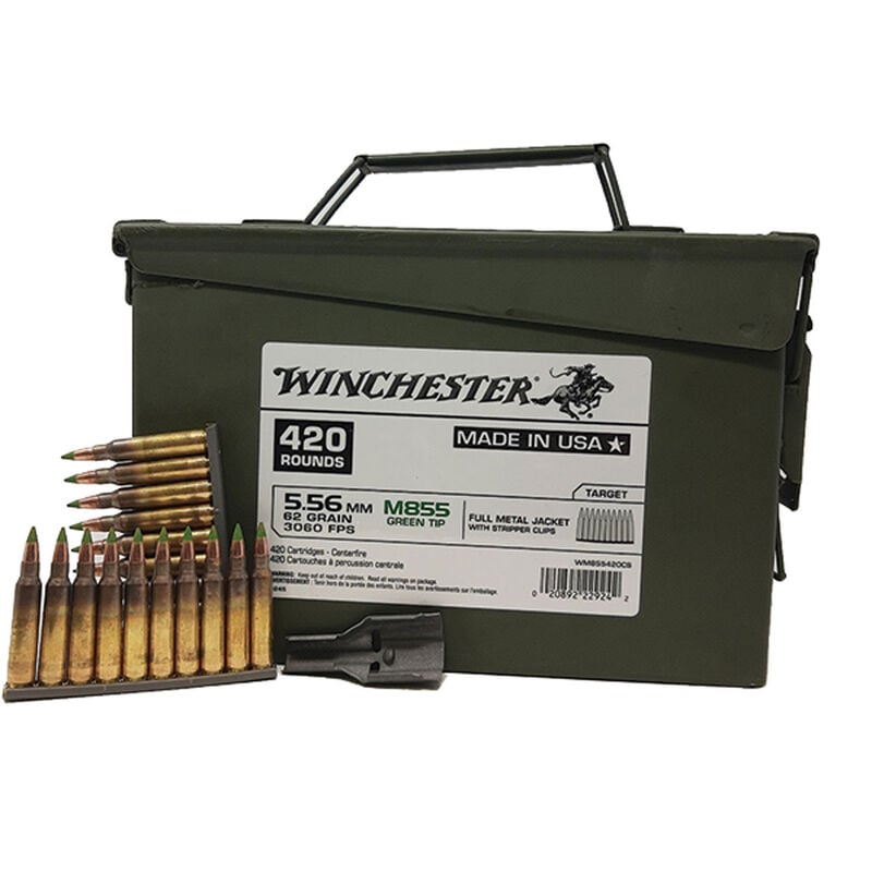 Winchester 5.56MM M855 420 c/s Can image number 0