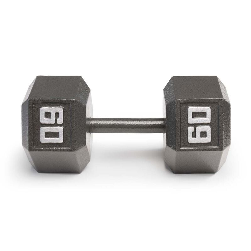 Marcy 60lb Cast Iron Hex Dumbbell image number 1