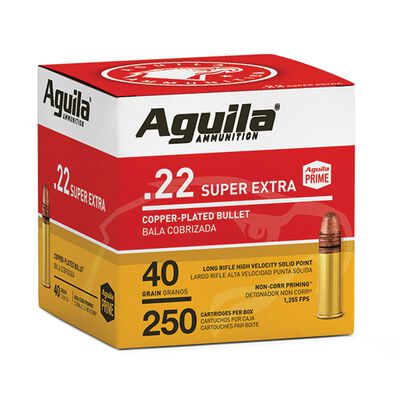 Aguila Super Extra - High Velocity 22 LR 40 Grain 250 Pack