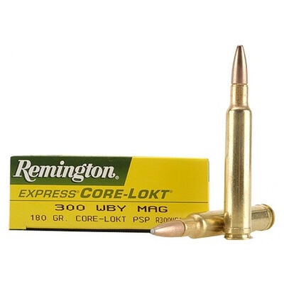 Remington 300 Weatherby Magnum 180 Grain Ammunition