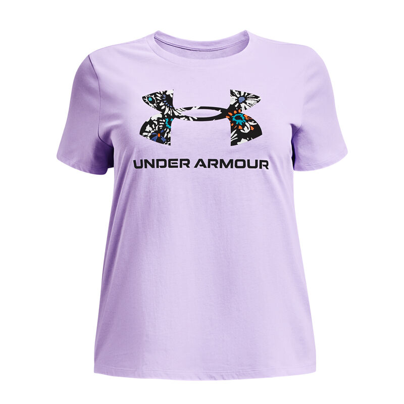 Under Armour Women's Plus Size Sportstyle Logo Short Sleeve Crew Neck Tee image number 4