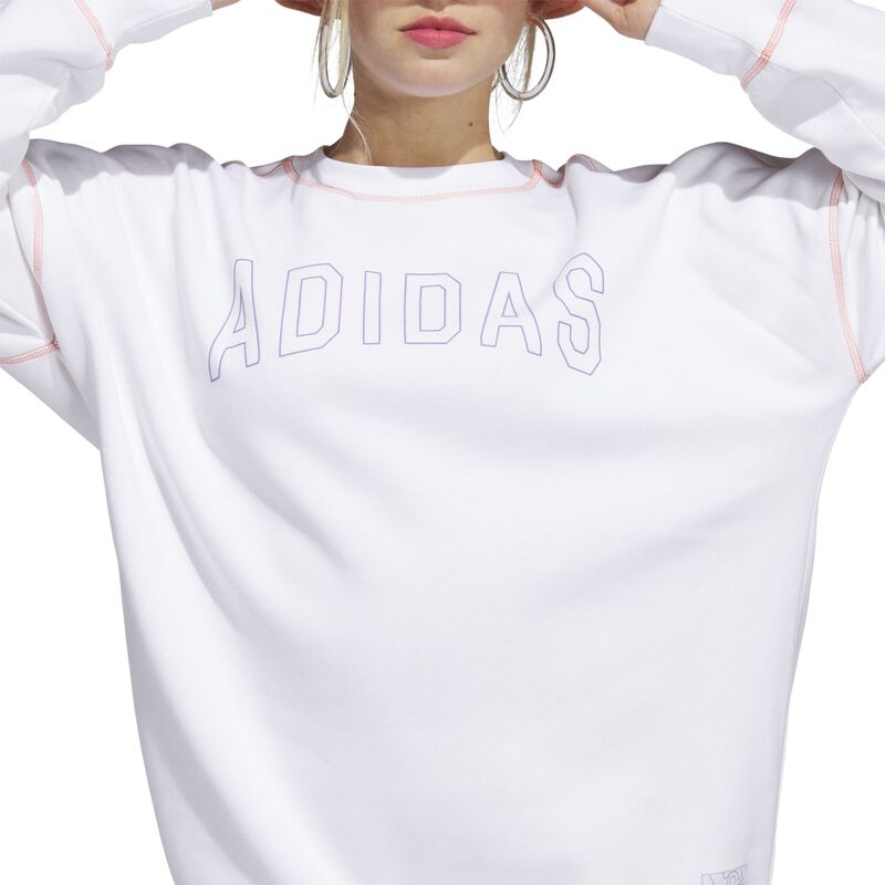 adidas Women's Sport Statement Boyfriend Crew Sweatshirt image number 6