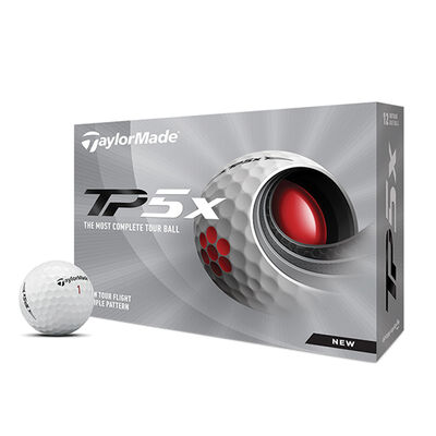 Taylormade TP5X White 12 Pack Golf Balls