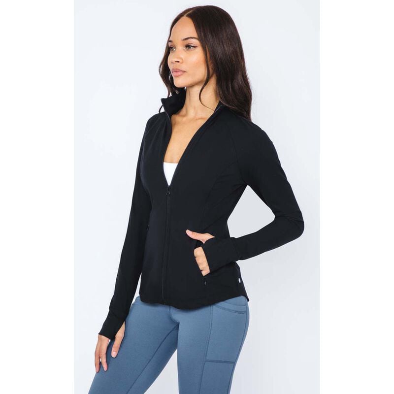 Yogalux Women's Lux Full Zip Cropped Yoga Jacket image number 0