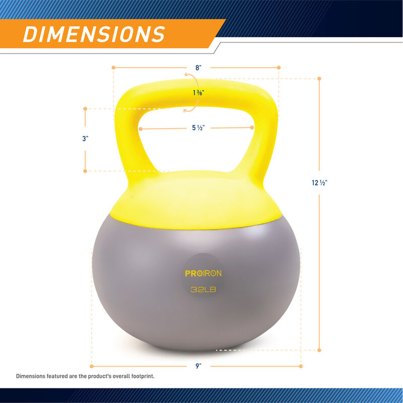 Proiron 32 lb. Soft Kettlebell image number 4