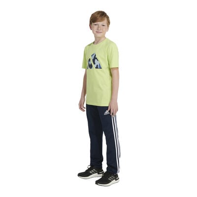 adidas Boys' Shorts Sleeve Camo Logo Tee