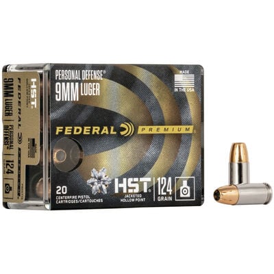 Federal 9MM HST 124GR Ammunition