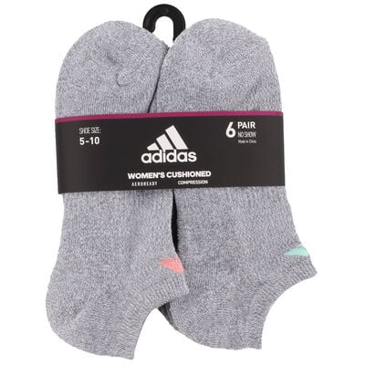 adidas Adidas Women's Athletic Cushioned 6-Pack No Show Sock