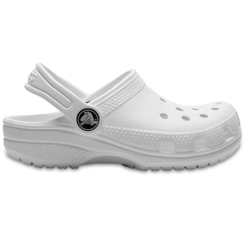 Crocs Youth Classic White Clog image number 0
