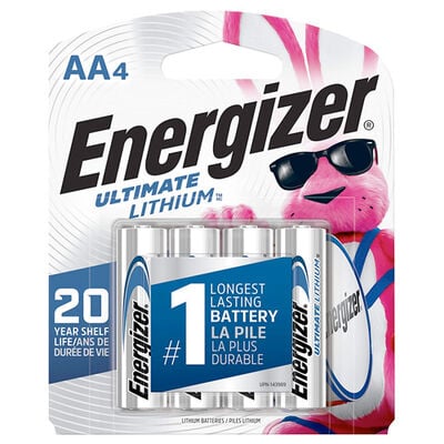 Energizer Lithium AA Batteries 4-Pack