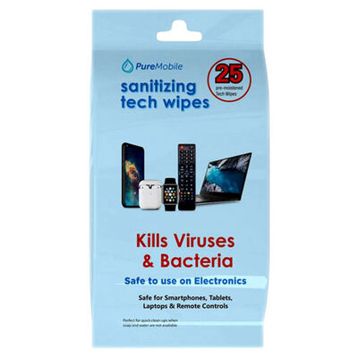 Vivitar Sanitizing Tech Wipes (25-Pack)