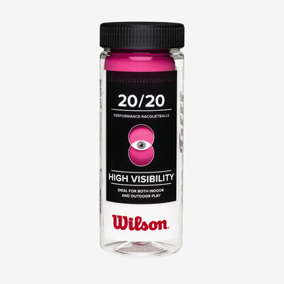 Wilson 20/20 High Visibility Racquetballs (3 Ball Can)