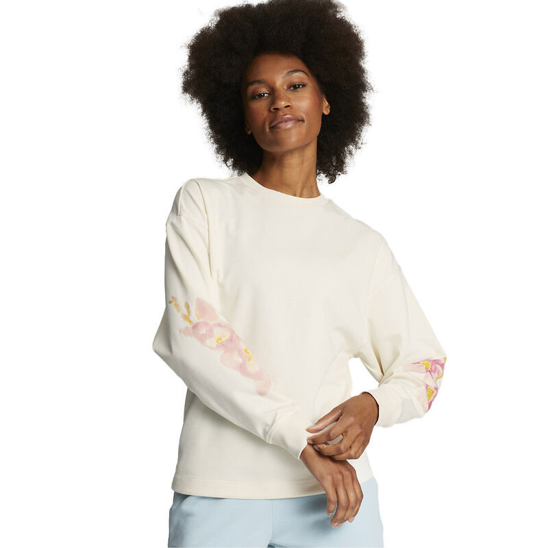Puma Women's Watercolor Floral Crew image number 0