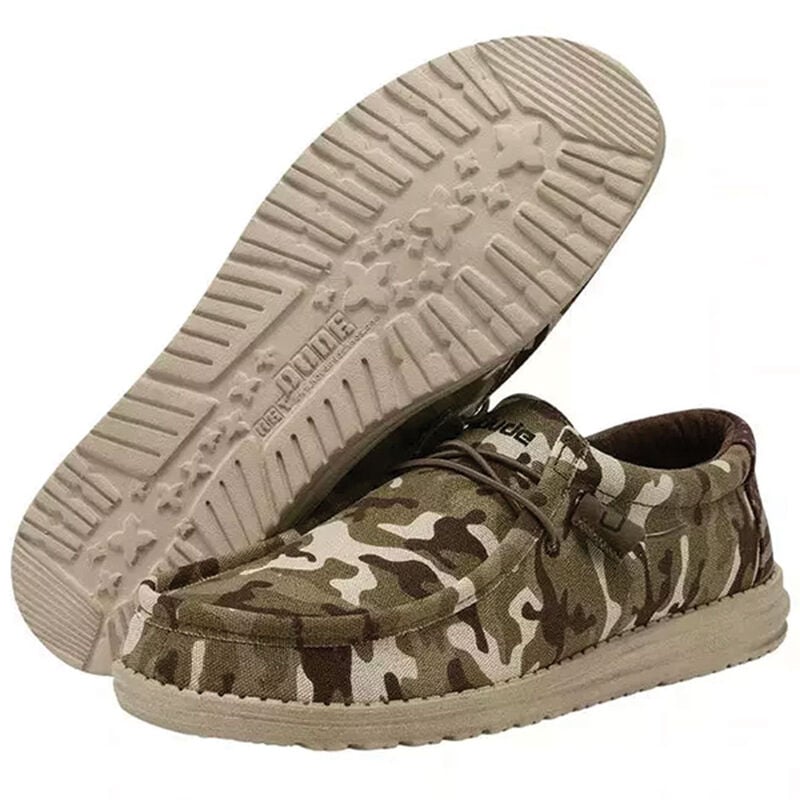 HeyDude Men's Wally Camo Flag Shoes image number 1