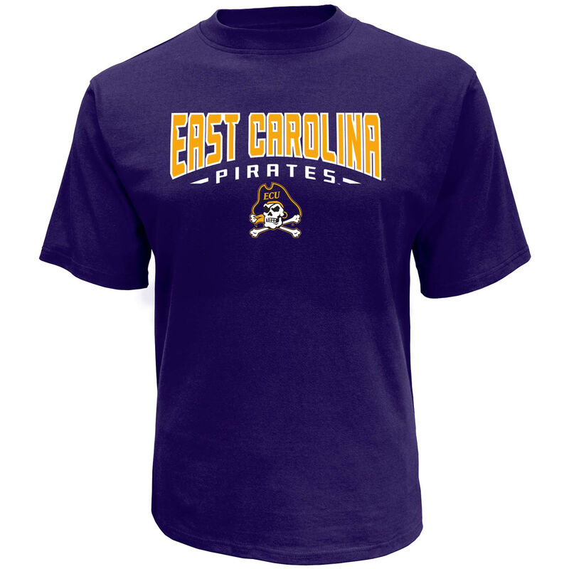 Knights Apparel Men's Short Sleeve East Carolina Classic Arch Tee image number 0