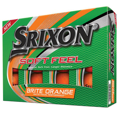 Srixon Soft Feel BRITE Orange Dozen Golf Balls