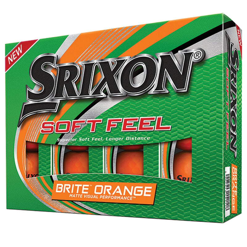 Srixon Soft Feel BRITE Orange Dozen Golf Balls image number 0