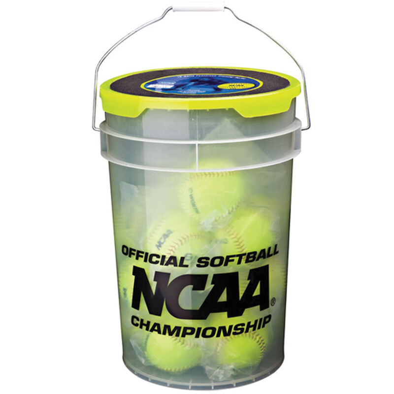 Rawlings 18 Count 12" NCAA Team Softball & Coaches Bucket image number 0