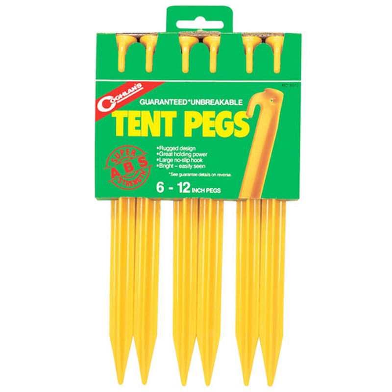 Coghlans 12" Abs Tent Pegs image number 0