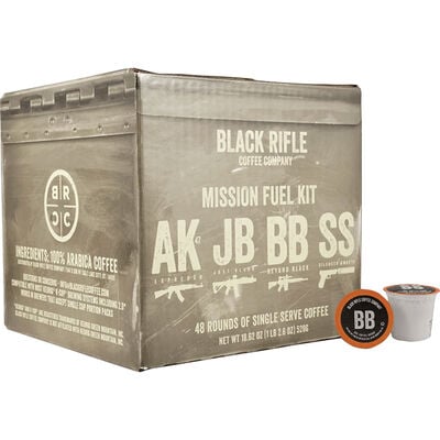 Black Rifle Coffee Co Mission Fuel Kit Mixed Coffee Rounds 48ct Box
