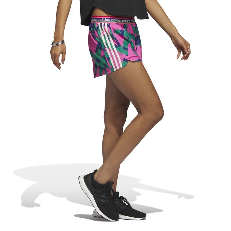 adidas Women's adidas X Farm Rio Pacer 3-Stripes Knit Shorts image number 4