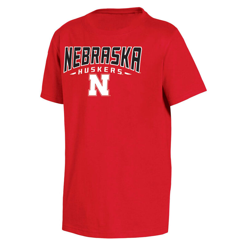 Knights Apparel Youth Short Sleeve Nebraska Classic Arch Tee image number 0