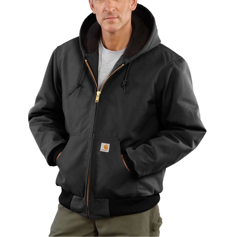 Carhartt Men's Loose Fit Firm Duck Insulated Flannel-Lined Active Jacket image number 0