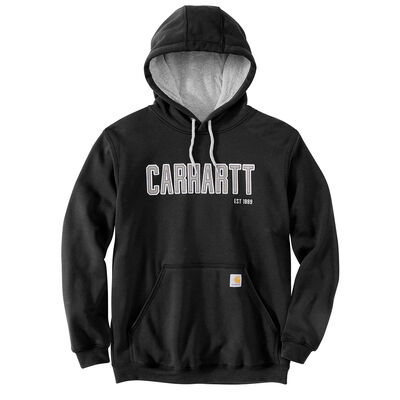 Carhartt Men's Loose Fit Midweight felt Logo Graphic Sweatshirt