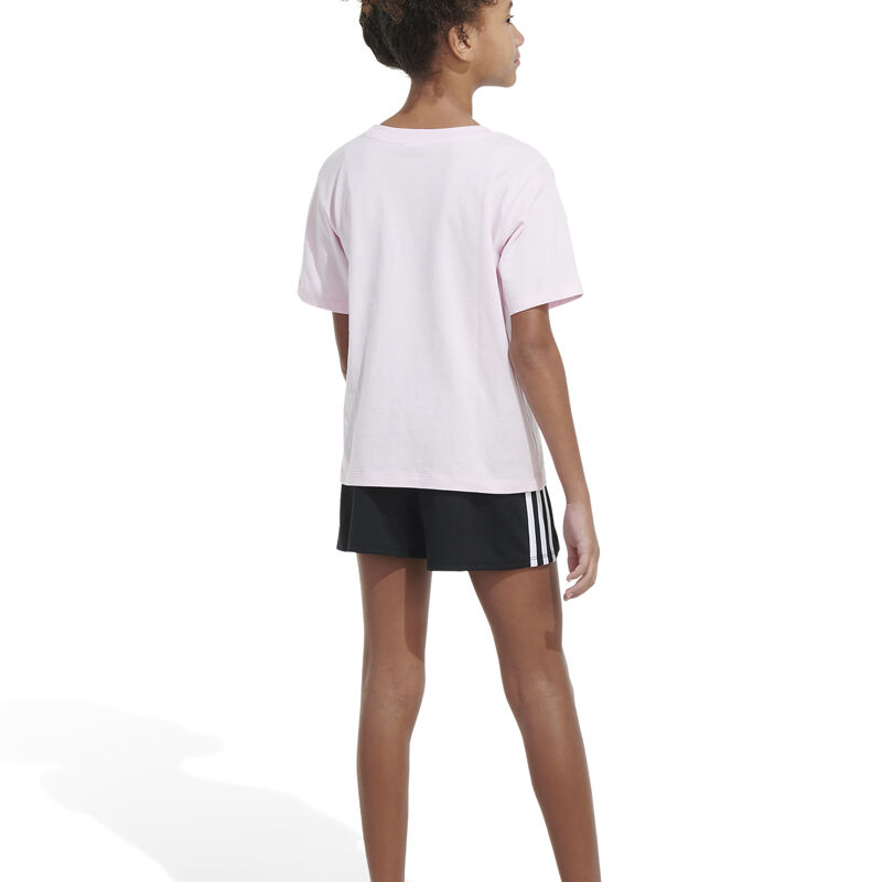 adidas Girls' Shorts Sleeve Pocket Tee image number 8