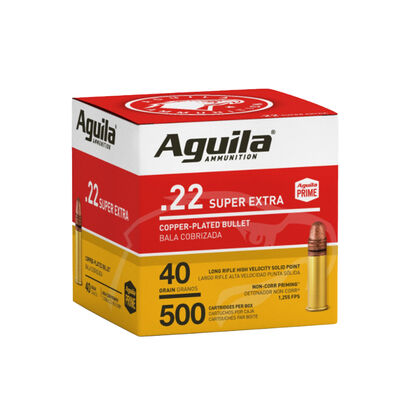 Aguila .22 LR Copper Plated Ammunition - 500 Rounds