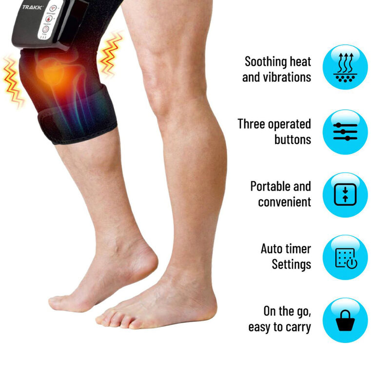 Trakk Heating Massaging Knee & Shoulder Brace and Wrap- Rechargeable image number 3